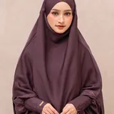 Saqqina Hijab - Aluna Abaya (Abaya Dress Haji dan Umrah) Muslim Gamis Wanita Outer (Bahan Bonanza Super Premium / Anti Uv) thumbnail 3
