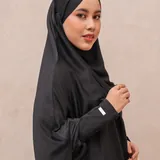 Saqqina Hijab - Aluna Abaya (Abaya Dress Haji dan Umrah) Muslim Gamis Wanita Outer (Bahan Bonanza Super Premium / Anti Uv) thumbnail 5