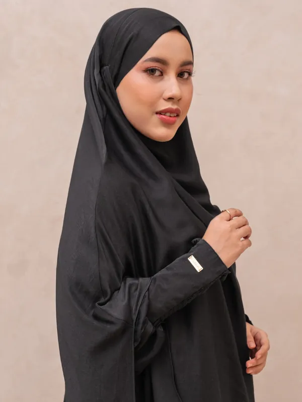 Saqqina Hijab - Aluna Abaya (Abaya Dress Haji dan Umrah) Muslim Gamis Wanita Outer (Bahan Bonanza Super Premium / Anti Uv) - Abaya Saqqina Hijab