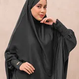 Saqqina Hijab - Aluna Abaya (Abaya Dress Haji dan Umrah) Muslim Gamis Wanita Outer (Bahan Bonanza Super Premium / Anti Uv) thumbnail 6