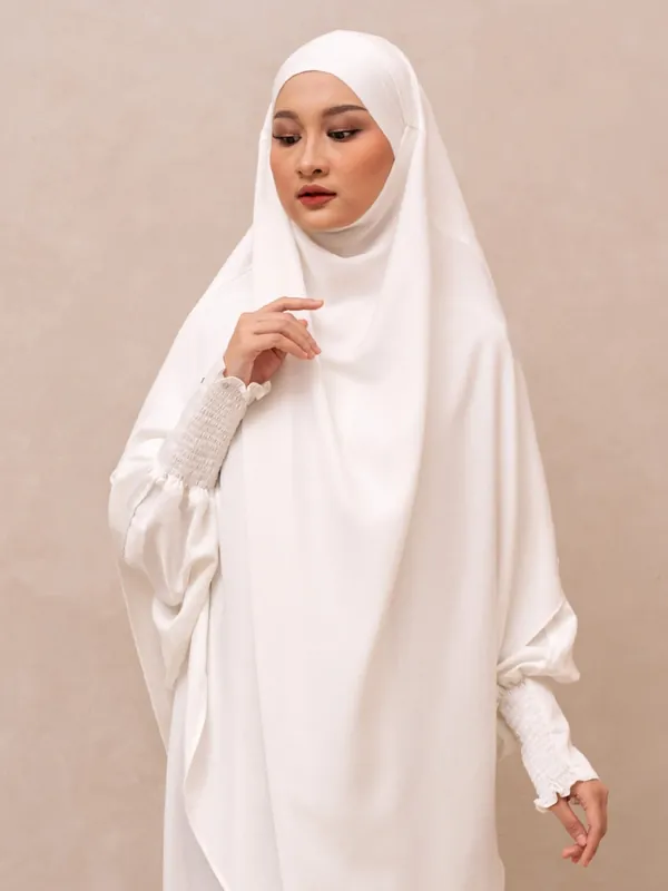 Saqqina Hijab - Aluna Abaya (Abaya Dress Haji dan Umrah) Muslim Gamis Wanita Outer (Bahan Bonanza Super Premium / Anti Uv) - Abaya Saqqina Hijab