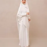 Saqqina Hijab - Aluna Abaya (Abaya Dress Haji dan Umrah) Muslim Gamis Wanita Outer (Bahan Bonanza Super Premium / Anti Uv) thumbnail 8