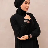 Saqqina Hijab - Zamira Abaya (Abaya Dress Haji dan Umrah) Muslim Gamis Wanita Outer (Bahan Bonanza Super Premium / Anti Uv) thumbnail 3