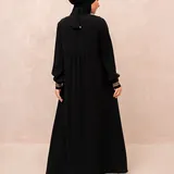 Saqqina Hijab - Zamira Abaya (Abaya Dress Haji dan Umrah) Muslim Gamis Wanita Outer (Bahan Bonanza Super Premium / Anti Uv) thumbnail 4