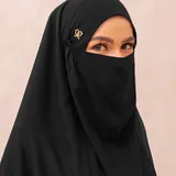 Saqqina Hijab - Elvara French Khimar ( Jilbab Syari Khimar Haji dan Umrah Bahan Cordoba / Airflow Super Premium) - Anti Uv thumbnail 9