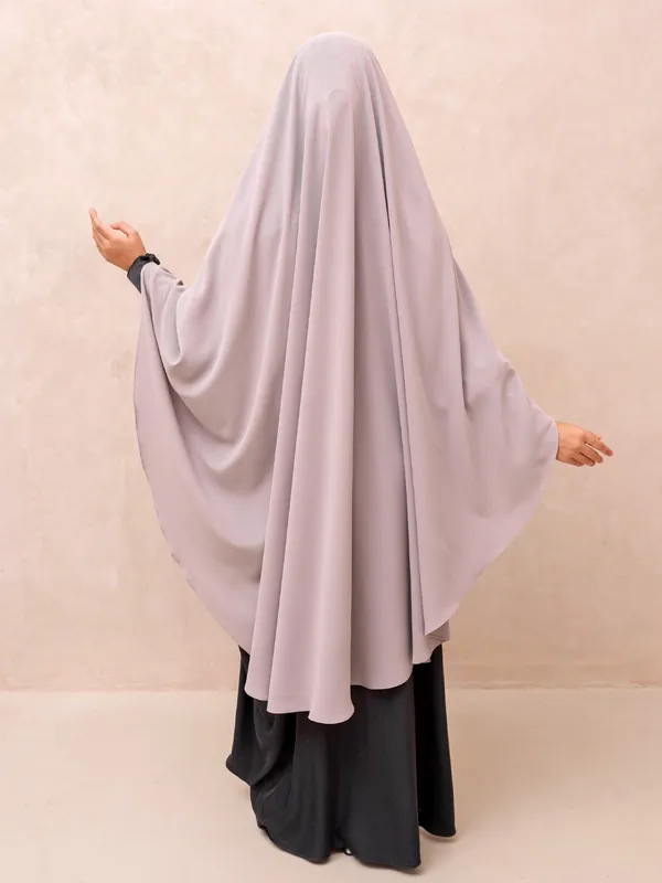 Saqqina Hijab - Elvara French Khimar ( Jilbab Syari Khimar Haji dan Umrah Bahan Cordoba / Airflow Super Premium) - Anti Uv - Khimar Saqqina Hijab