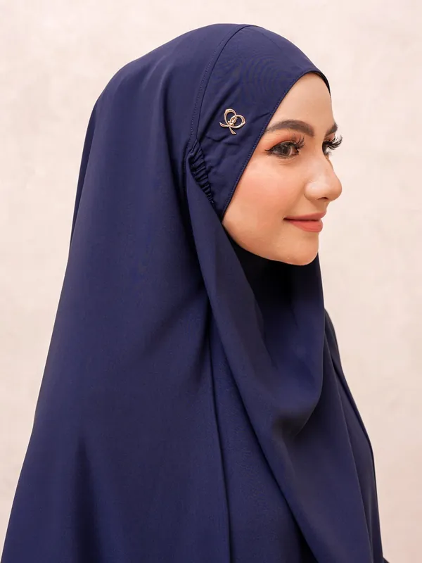 Saqqina Hijab - Elvara French Khimar ( Jilbab Syari Khimar Haji dan Umrah Bahan Cordoba / Airflow Super Premium) - Anti Uv - Khimar Saqqina Hijab